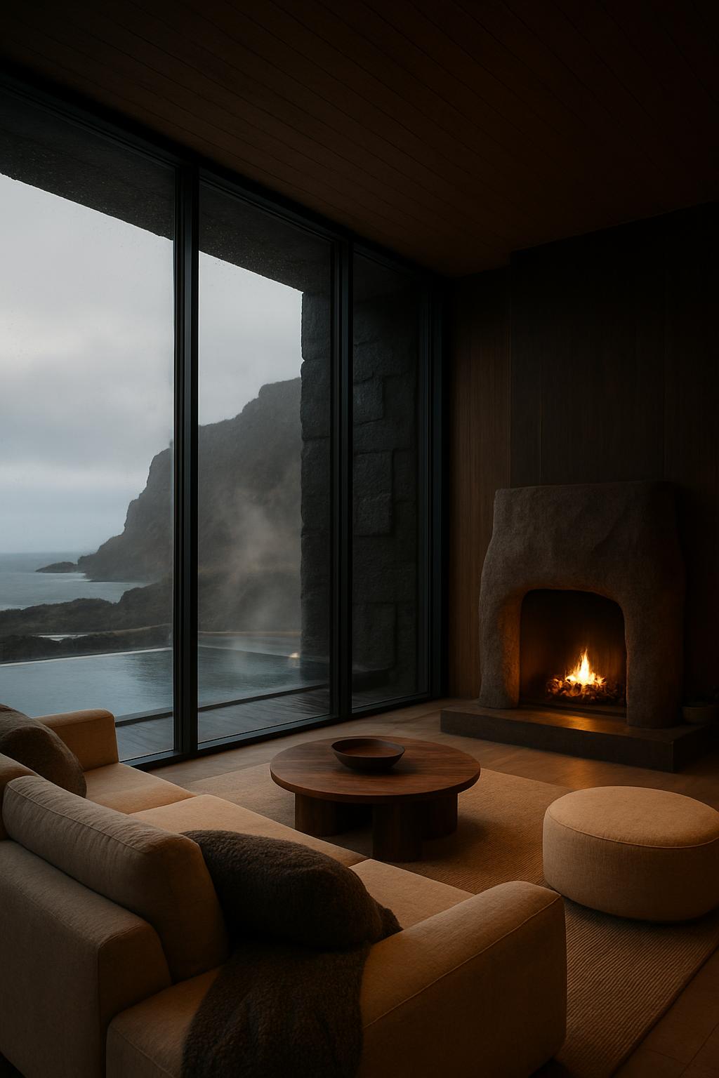 AI-generated fictional luxury retreat concept